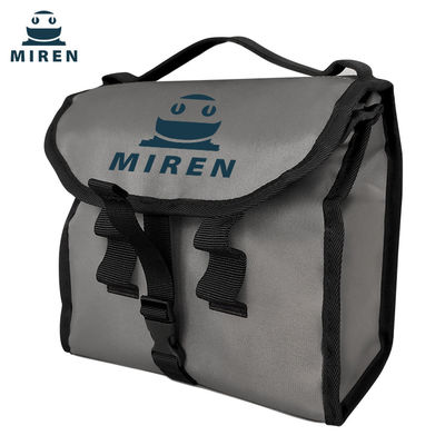 Reusable Folding Insulated Cooler Bag 6L Warna Dark Grey Untuk Pengawetan Makanan