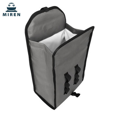 Reusable Folding Insulated Cooler Bag 6L Warna Dark Grey Untuk Pengawetan Makanan