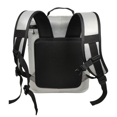 Ransel Tahan Air Pendingin Lembut Abu-abu Muda Kapasitas 20L Bahan TPU