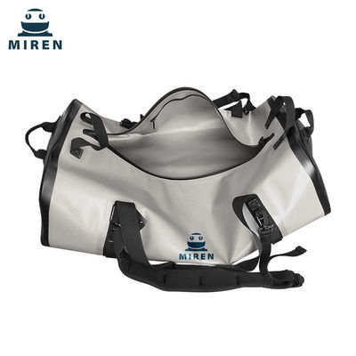 Tas Ransel Dry Bag Tahan Air 70 Liter Bahan TPU Warna Abu-abu Muda