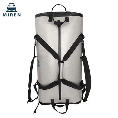 Tas Ransel Dry Bag Tahan Air 70 Liter Bahan TPU Warna Abu-abu Muda