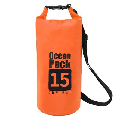 Outdoor 500D PVC Waterproof Dry Bag Dengan Kapasitas 5L 10L 15L