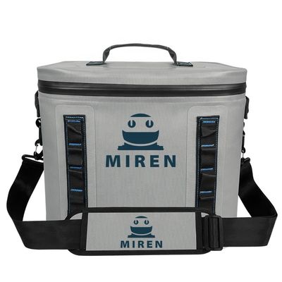 Tas Pendingin 20L Portabel Ringan Warna Abu-abu Muda Untuk Berkemah Barbekyu
