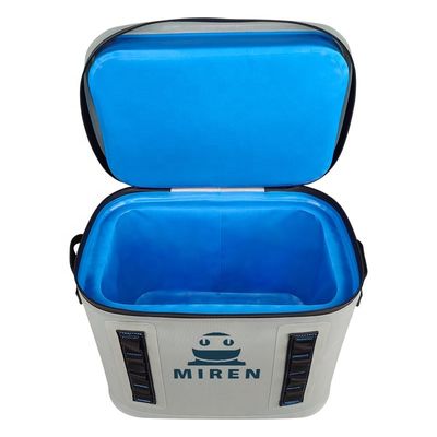 Tas Pendingin 20L Portabel Ringan Warna Abu-abu Muda Untuk Berkemah Barbekyu
