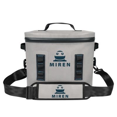 Ransel Terisolasi Tahan Air yang Disesuaikan Cooler Warna Abu-abu Terang Untuk Piknik
