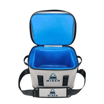 Ransel Terisolasi Tahan Air yang Disesuaikan Cooler Warna Abu-abu Terang Untuk Piknik