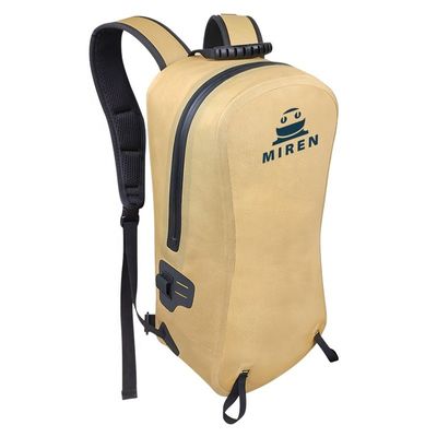 Ransel Tahan Air TPU Kuning Disesuaikan Untuk Mendaki Berkemah