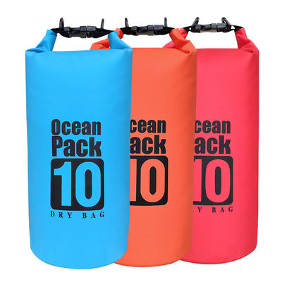 500D PVC Soft Water Resistant Dry Bag 10 Liter Untuk Olahraga Memancing ODM