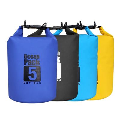 Tas Kering Tahan Air PVC 5L Disesuaikan Untuk Berenang Berperahu Berselancar
