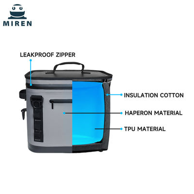 Tas Pendingin 24 Kaleng Terisolasi Dengan Bahan Hypalon Saku Depan