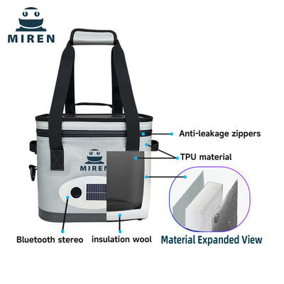 Tas Soft Cooler 14L dengan Bluetooth Audio.